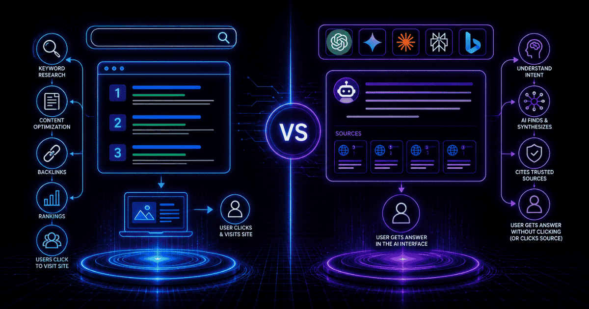 Traditional SEO vs AI Search